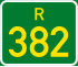 Regional route R382 shield