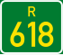 Regional route R618 shield