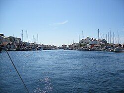 A view of Åstol harbor