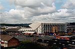 Elland Road, Leeds United's stadium, East Stand to the right, South Stand to the left