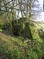 An old blast wall next to the station