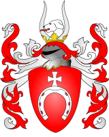 Coat of Arms of Pobóg used by Jan Taszka Koniecpolski in 1435