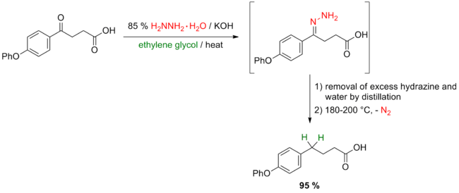 Scheme 5. Huang Minlon modification