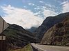 A storm rolls over the Virgin River Gorge