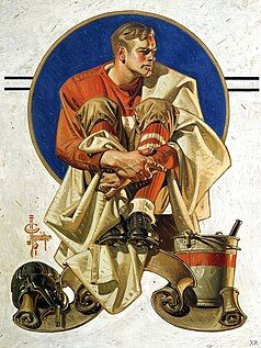 Football Hero, J. C. Leyendecker - 1933.