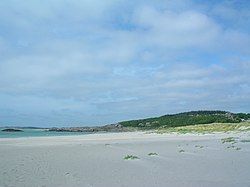 View of the local beach