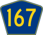 Highway 167 marker