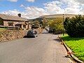 Former Downham School with Pendle Hill in the background