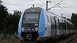 Z 50000 in the new Île-de-France Mobilités livery on Transilien Line H at Bessancourt station