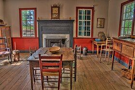 Grey House interior, c. 1790