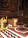 The omphalos and the North wall of the Catholicon, Church of the Holy Sepulchre.