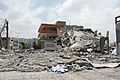 Building bombed by Israeli forces in Ghaziyeh on the road out of Sidon, south Lebanon. July 21.