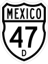 Federal Highway 47D shield