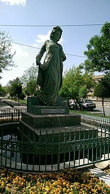 A statue of Ardalan in Sanandaj, Iran