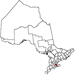 Location in the province of Ontario, Canada