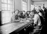 A literacy class for African-American prisoners in 1937