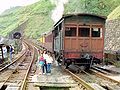 Locobreque with two coaches on a tourist trip in 1987