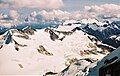 Parapet and Isoscoles peaks at left edge, viewed from Mount Carr