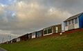 Beach huts on Roman Bank