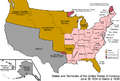 Map of the states and territories of the United States, c. 1834