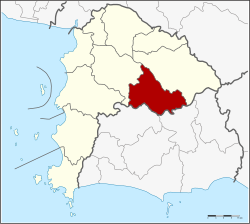 District location in Chonburi province