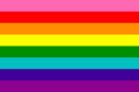 Original eight stripe version designed by Gilbert Baker (1978)