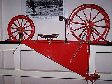 Purpose-built bicycle for riding the Hotchkiss Bicycle Railroad