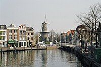 View from canal the Galgenwater, between Beestenmarkt and Turfmarkt (1973)