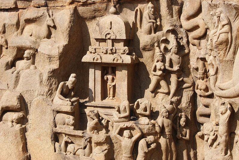 File:Mahabalipuram Caves detailing.JPG