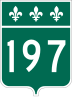 Route 197 marker