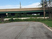 Hammond/Gary Barrier on 165th Street as seen from Hammond side.