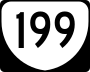 State Route 199 marker