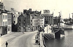 A scene at the inner harbour, Douglas. Connister can be seen in the foreground at the Coffee Palace Berth, with Peveril in the background at the Office Berth