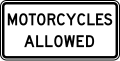 R3-11hP Motorcycles allowed (plaque)