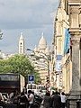 Montmartre seen from boulevard des Batignolles in 2011