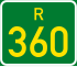 Regional route R360 shield