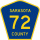 County Road 72 marker