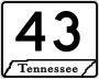 State Route 43 marker