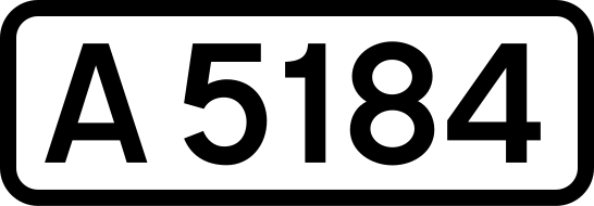 File:UK road A5184.svg