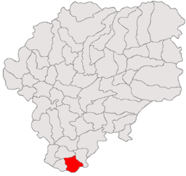 Location in Bistrița-Năsăud County