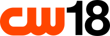 The CW logo in orange, with a black "18" appearing next to it.