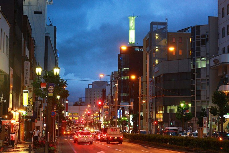 File:Yamagata city downtown.jpg