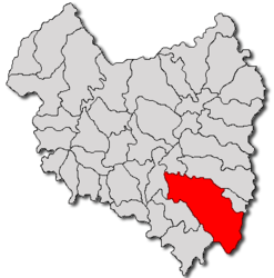 Location in Covasna County