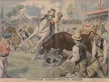 Bloody Ferrade [fr] in Arles, 1898