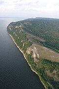 Molodetsky Kurgan ("Valiant Barrow"), on the northwest of Samara Bend, looking east