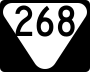 State Route 268 marker