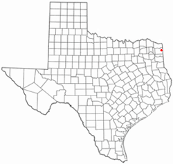 Location of Atlanta, Texas