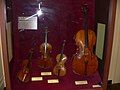 The Axelrod quartet of Stradivarius violins. From left to right: Greffuhle, Axelrod, Ole Bull, Marylebone