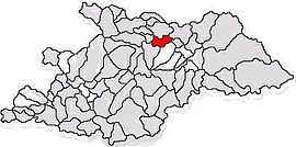 Location in Maramureș County