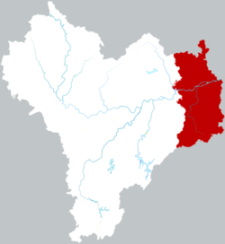 Location of Longyou County within Quzhou